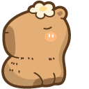 Cute capybara cartoon
